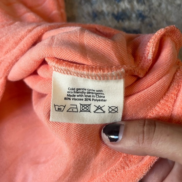 NWT araminta james wave terry skirt papaya LARGE - Picture 3 of 3